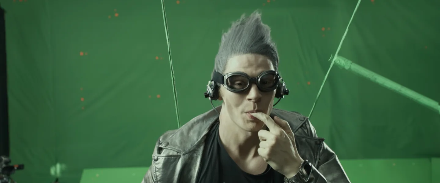 Quicksilver foreground plate photographed against green screen